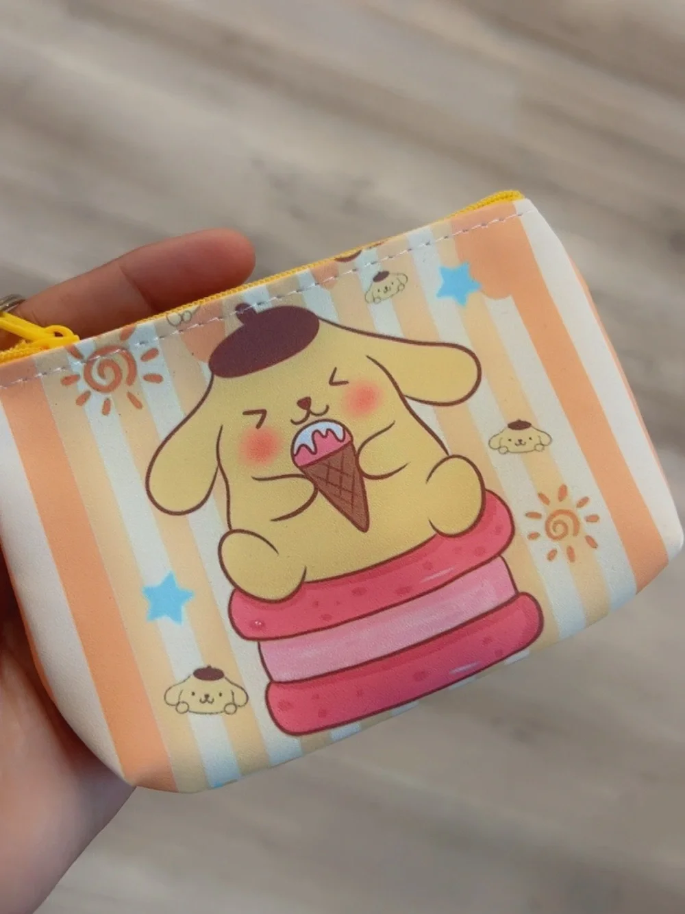Pompompurin Coin Purse & Gel Pen Set | Kawaii Wallet + Pen Gift Set- Inspired